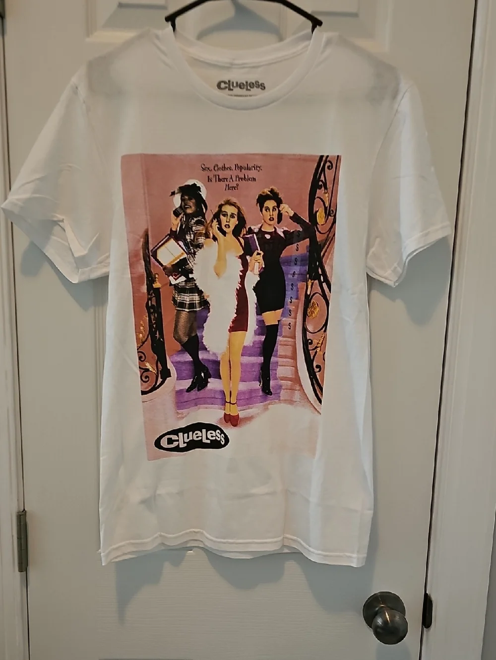 Clueless White Graphic Short-Sleeve Tee - Picture 1 of 2